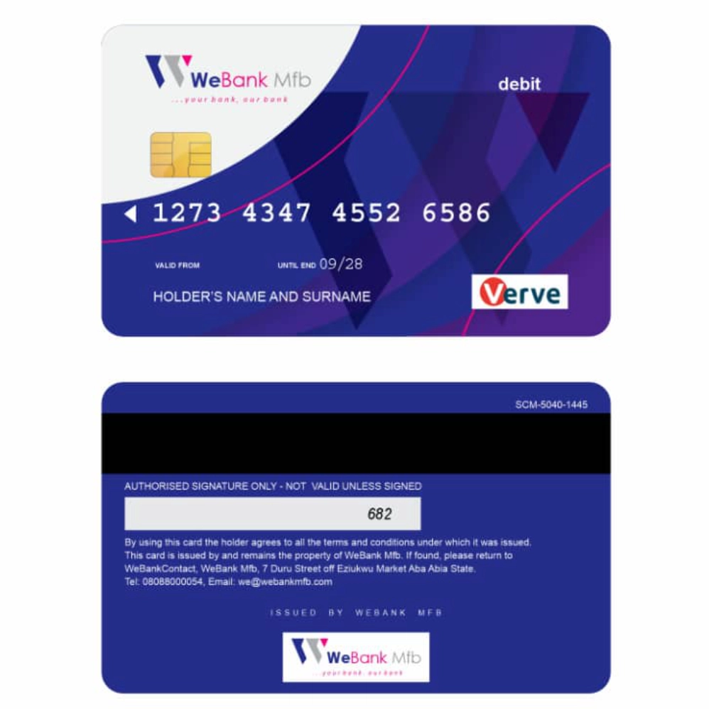 WeBank Verve Card WeBank Verve Card